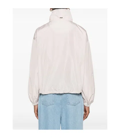 Herno Drawstring-collar Jacket In White