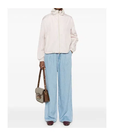 Herno Drawstring-collar Jacket In White