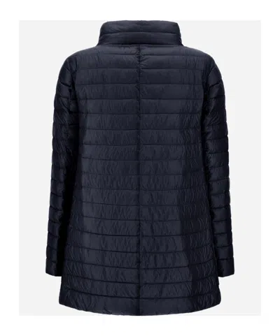 Herno Double-sided Snap Button Down Jacket In Blue