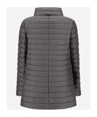 Herno Double-sided Snap Button Down Jacket In Blue