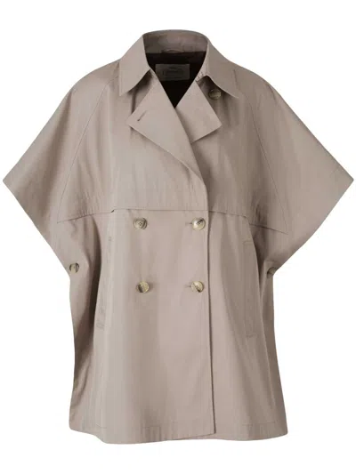 Herno Dean Poncho In Gray