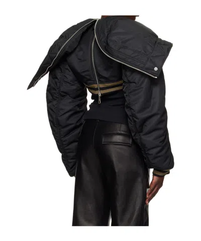 Jean Paul Gaultier Zip-fastening Cropped Jacket In Black