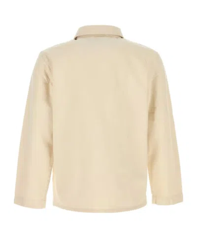 Apc A.p.c. Kerlouan' Beige Jacket With Classic Collar In Neutral