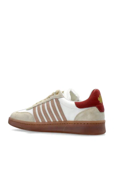 Dsquared2 Boxer Lace-up Sneakers In Gold