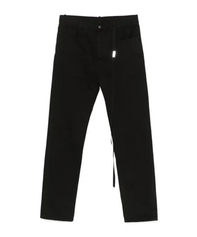 Ann Demeulemeester Denim Trousers With Belt Loops In Blue