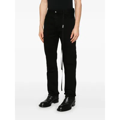 Ann Demeulemeester Denim Trousers With Belt Loops In Blue