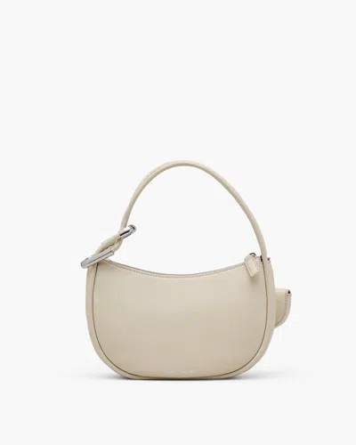 Marc Jacobs The Dual Mini Crescent Leather Shoulder Bag In White
