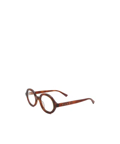 Marni Full Frame Plain Mirror In Brown