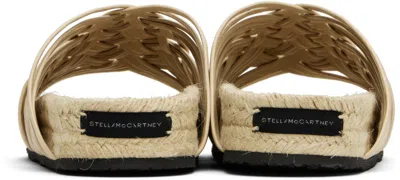 Stella Mccartney Braided Slides In Neutral