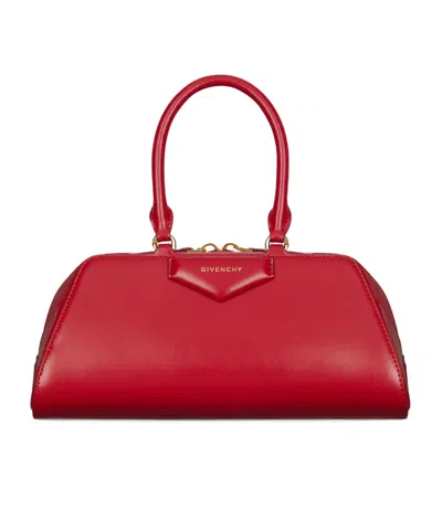 Givenchy Small Antigona Cube East-west Bag In Red