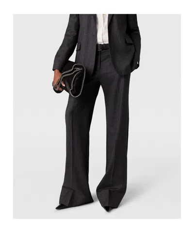 Stella Mccartney Low-rise Flared Trousers In Black