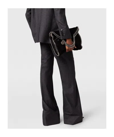 Stella Mccartney Low-rise Flared Trousers In Black
