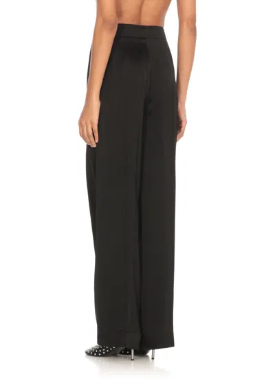 Jil Sander Rayon-silk Twill Trousers In Black