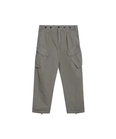 C.p. Company Military Green Cargo Pants In Cotton In Brown