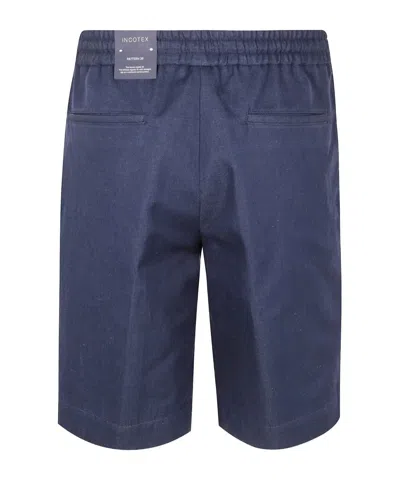 Incotex Regular Fit Pleated Front Shorts In Gold