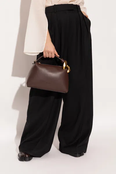 Jw Anderson Brown Leather Small Jwa Corner Handbag
