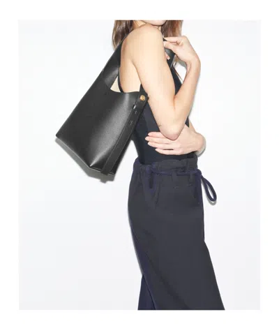 Tory Burch Small Leather Hobo Bag With Adjustable Strap