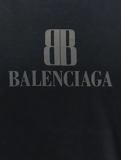 Balenciaga Black Nano Bb Cropped T-shirt