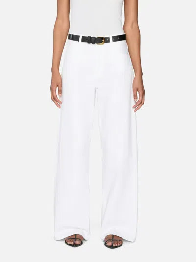 Frame Belt Loops Slacks In White