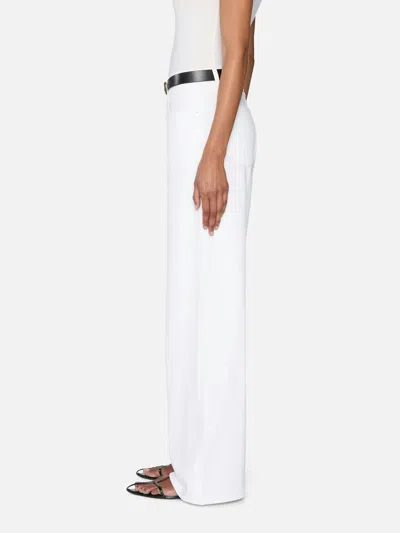 Frame Belt Loops Slacks In White