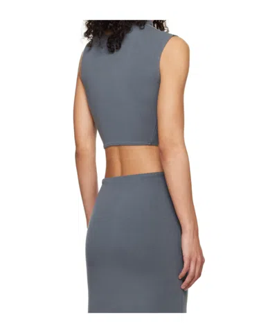 Jade Cropper Asymmetric T-shirt In Gray