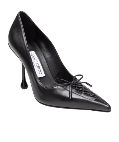 Jimmy Choo Scarlett 95 Leather Pumps In Black