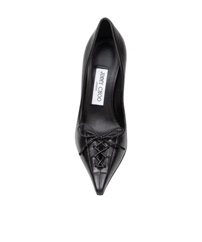 Jimmy Choo Scarlett 95 Leather Pumps In Black