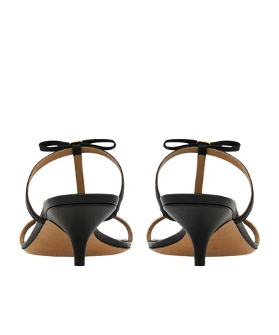 Ferragamo Kitten-heel Sandals With Bow T-strap In Multi