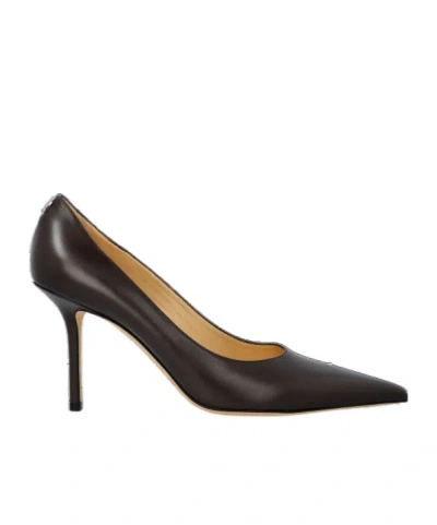 Jimmy Choo Nappa Leather Romy 85 Pumps In Black