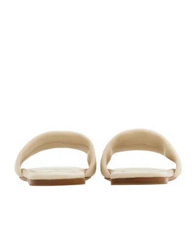 Ferragamo Slide With Logo In White