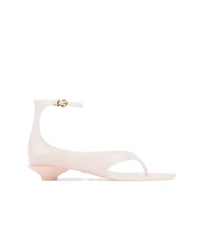Chloé Chloe Women Pastel Pink Tpu Chloe Jelly Thong Sandals