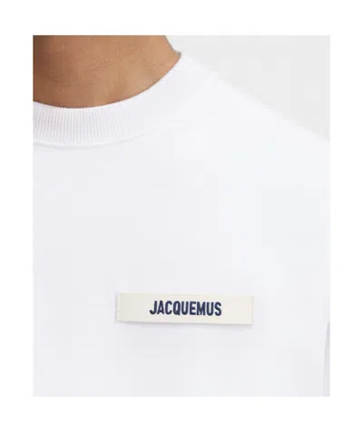 Jacquemus T-shirt Le T-shirt Gros-grain In White