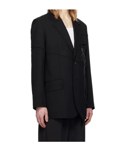 Song For The Mute Black Oversized Blazer In Black