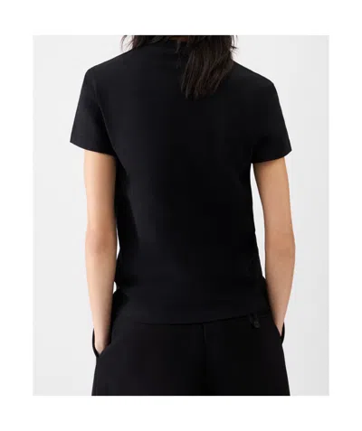 Jacquemus Grosgrain Short Sleeve T-shirt In Black
