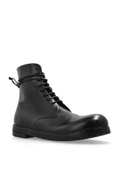 Marsèll Zucca Zeppa Combat Boots In Black