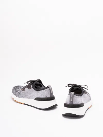 Brunello Cucinelli Knit Sneakers In Black