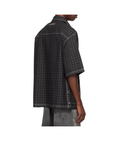 Amiri Men's Ma Quad Work Shirt In Gray