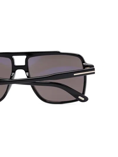 Tom Ford Eyewear Kemp Pilot Frame Sunglasses In Black