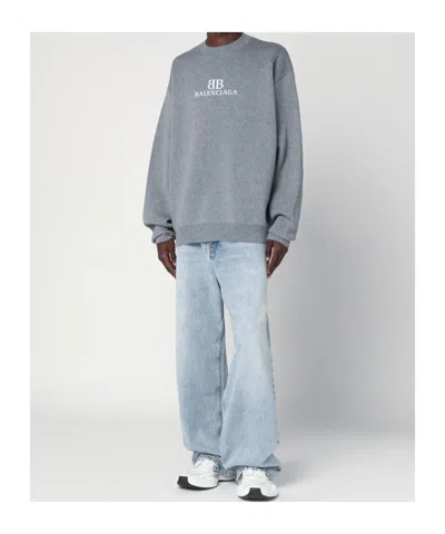 Balenciaga Crewneck Sweater 818422t3368 1380 In Gray