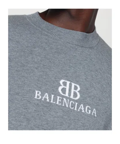 Balenciaga Crewneck Sweater 818422t3368 1380 In Gray