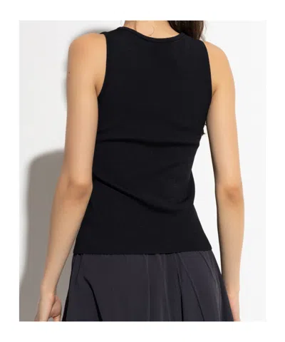 Balenciaga Black Nano Bb Tank Top In Black