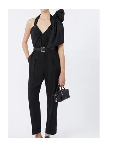 Max Mara Woollen Cloth Jumpsuit In Black