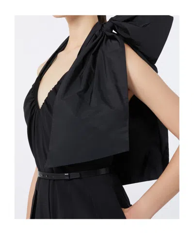 Max Mara Woollen Cloth Jumpsuit In Black