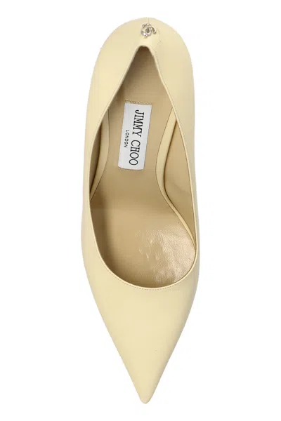 Jimmy Choo Love 85 Pointed-toe Slip-on Pumps In Neutral