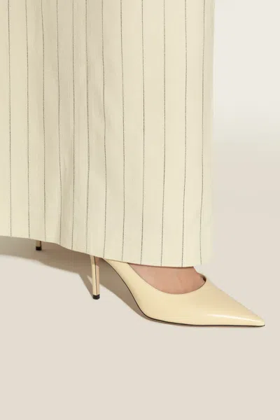 Jimmy Choo Love 85 Pointed-toe Slip-on Pumps In Neutral