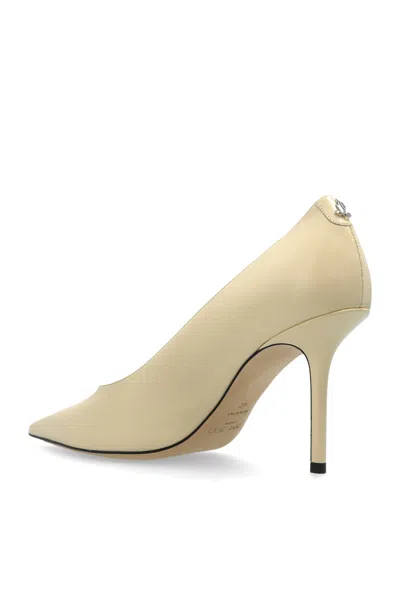 Jimmy Choo Love 85 Pointed-toe Slip-on Pumps In Neutral