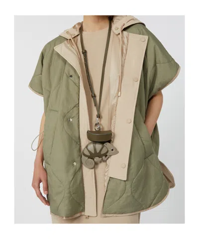 Weekend Max Mara Reversible Water-repellent Canvas Cape In Neutral