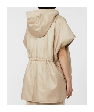Weekend Max Mara Reversible Water-repellent Canvas Cape In Neutral