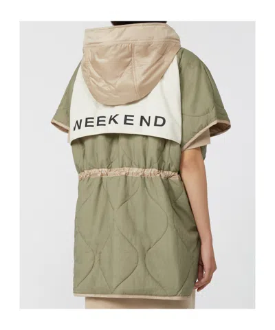 Weekend Max Mara Reversible Water-repellent Canvas Cape In Neutral
