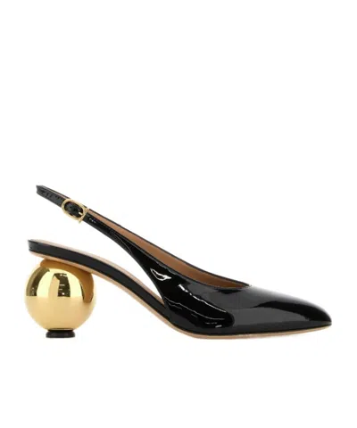 Ferragamo Detailed Archive Heel 01k4437848791c Nerobiscotto In Black